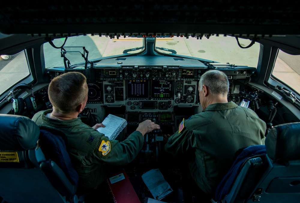 Initial C-17 pilot team cadre take to the sky