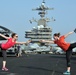 Aboard aircraft carrier USS George H.W. Bush