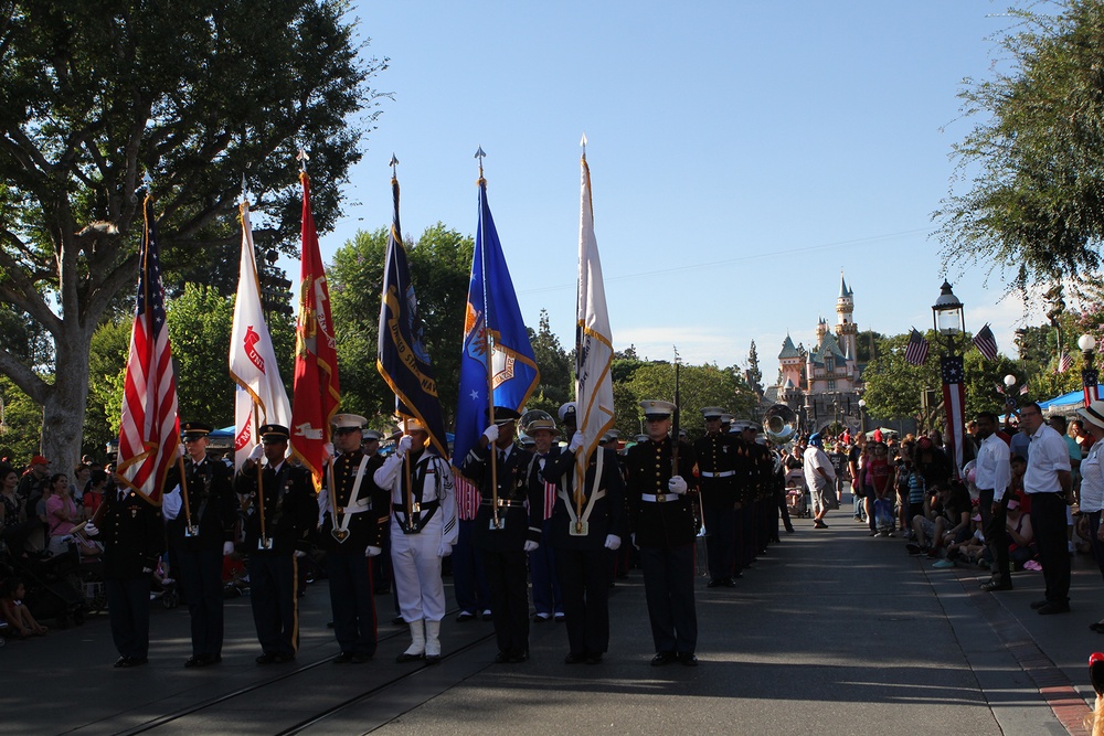 3rd MAW Band performs at Disneyland for Independence Day