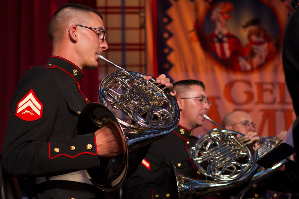 3rd MAW Band performs at Disneyland for Independence Day