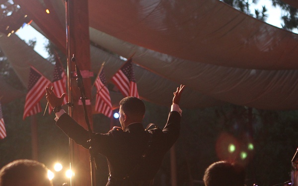 3rd MAW Band performs at Disneyland for Independence Day