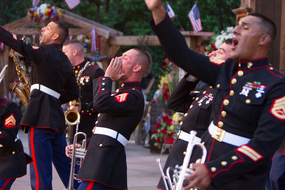 3rd MAW Band performs at Disneyland for Independence Day