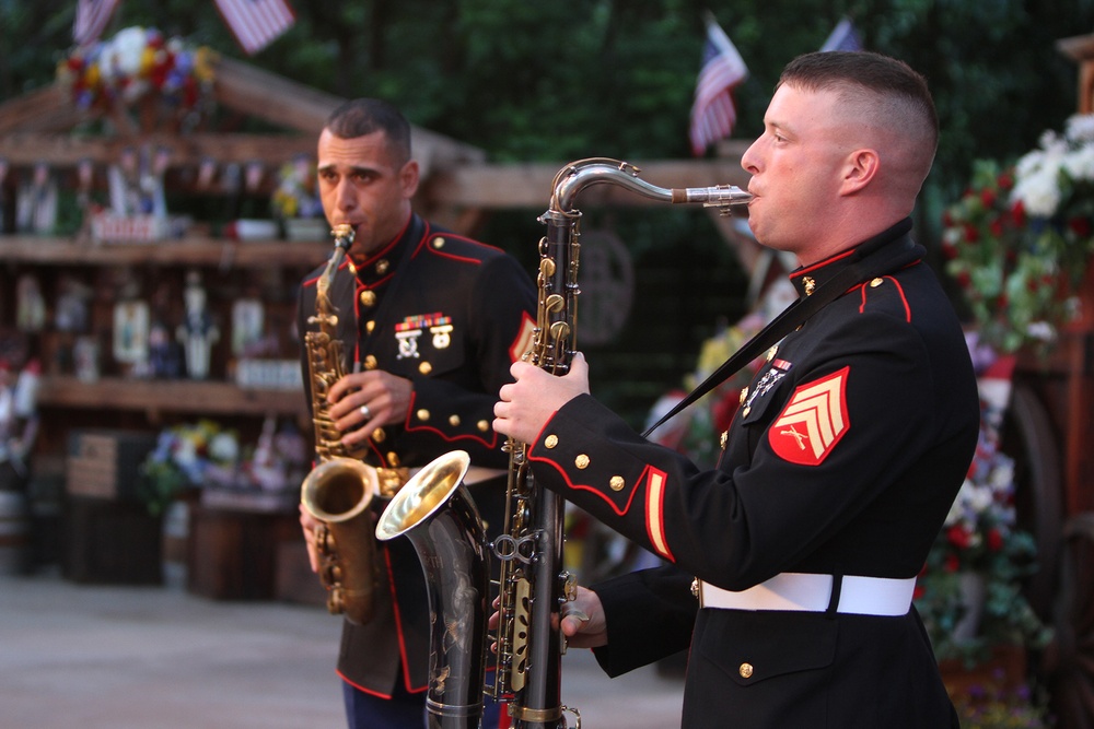 3rd MAW Band performs at Disneyland for Independence Day