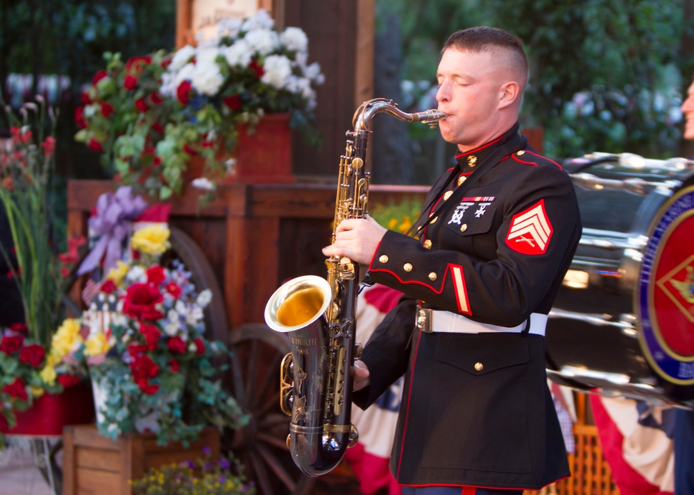 3rd MAW Band performs at Disneyland for Independence Day