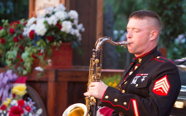 3rd MAW Band performs at Disneyland for Independence Day