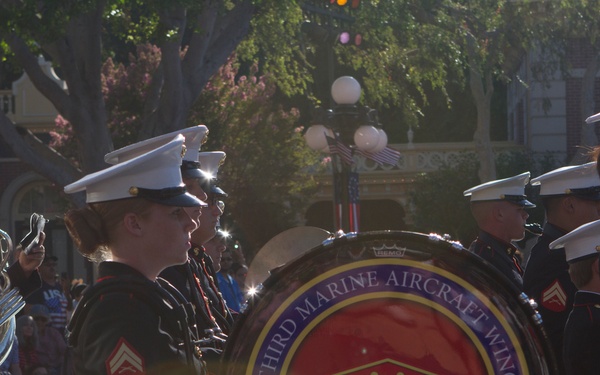 3rd MAW Band performs at Disneyland for Independence Day