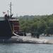 USS Virginia transits the Thames River