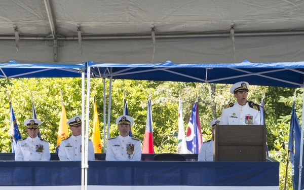 USS Ohio bue crew holds CoC ceremony
