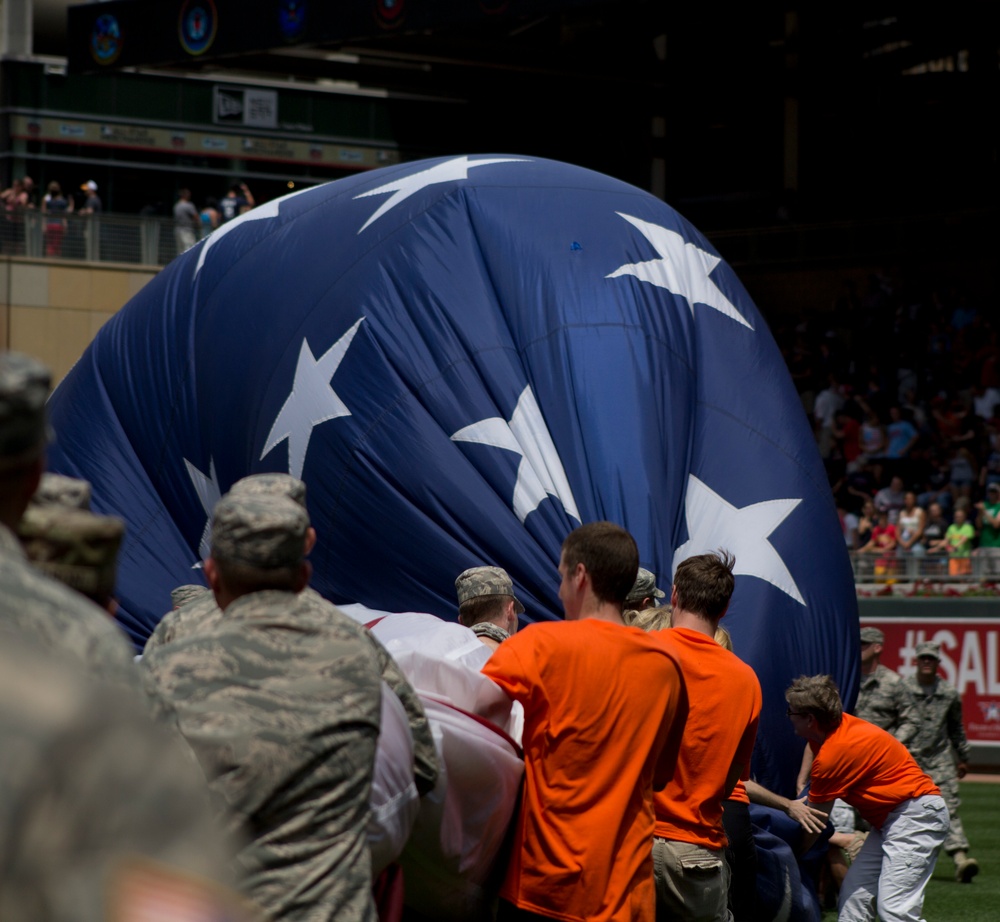 The Minnesota Twins Annual Military Appreciation Day