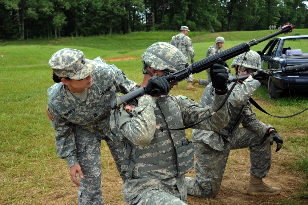 Safety first: Instructor Trainers ensure Cadets are using safety protocols during squad live fire exercises