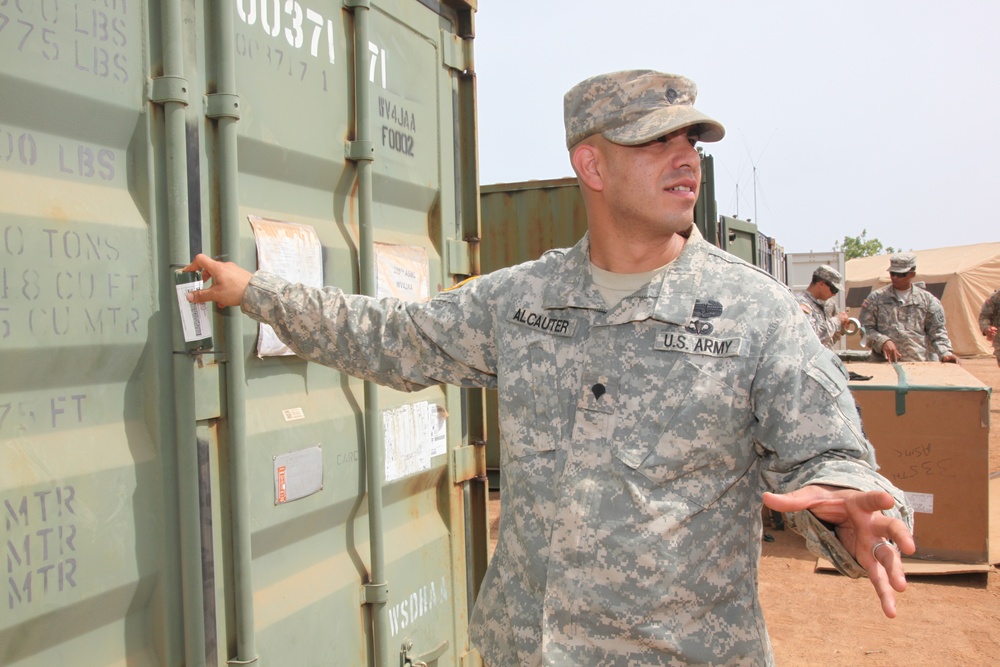 7th CSC Soldiers provide logistical and transportation support to Western Accord 14
