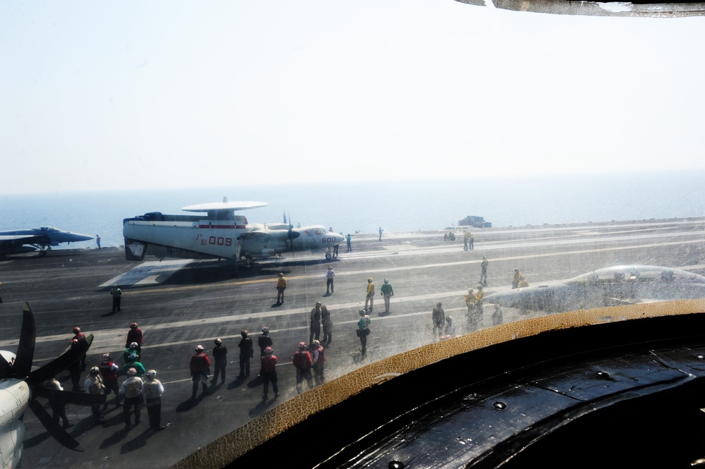 USS George H.W. Bush flight operations