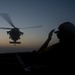 USS Arleigh Burke flight deck activity