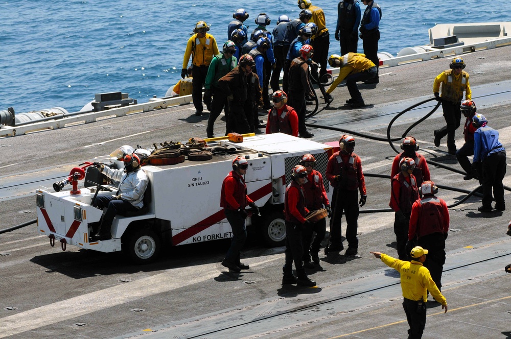 USS George H.W. Bush general quarters drill