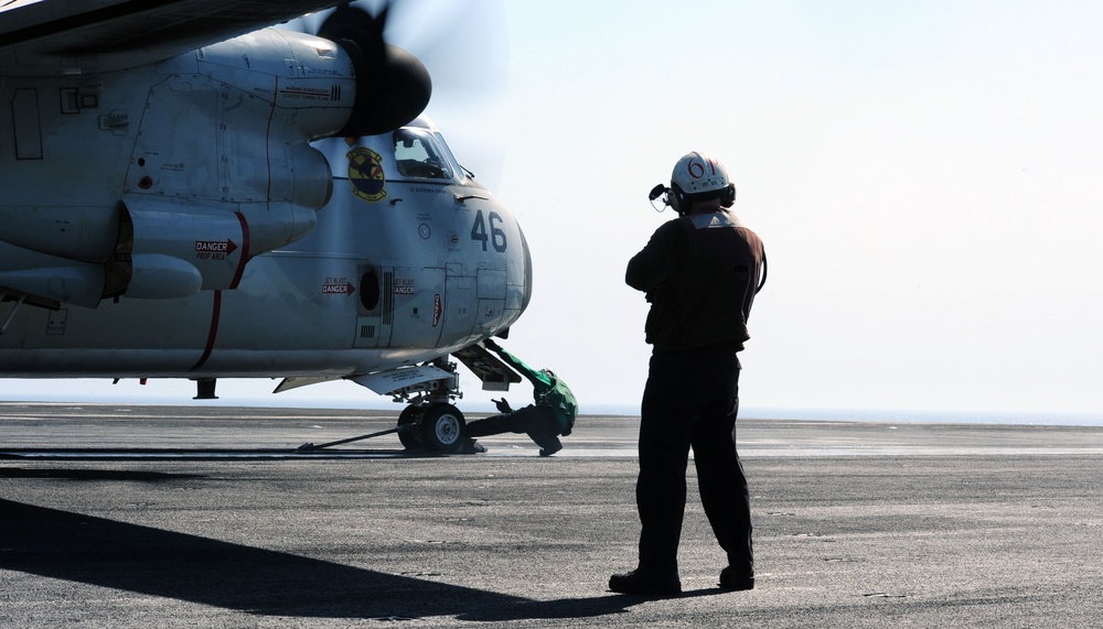 USS George H.W. Bush flight operations