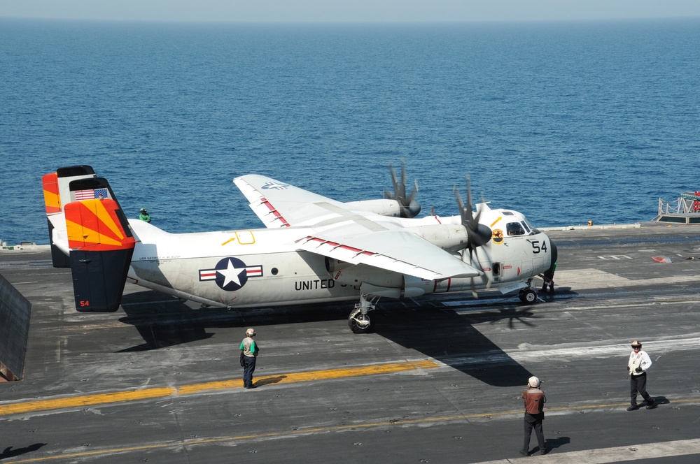 USS George H.W. Bush flight operations