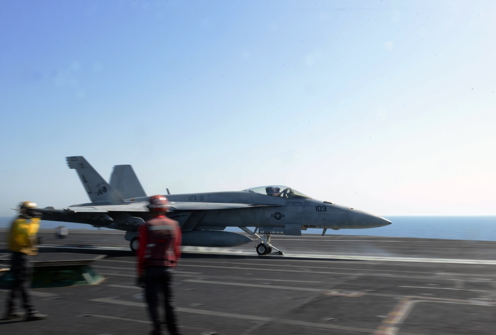 USS George H.W. Bush flight operations