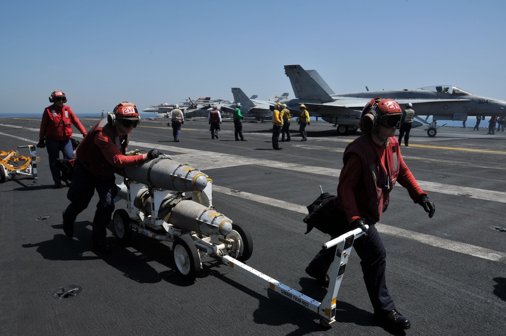 USS George H.W. Bush flight operations