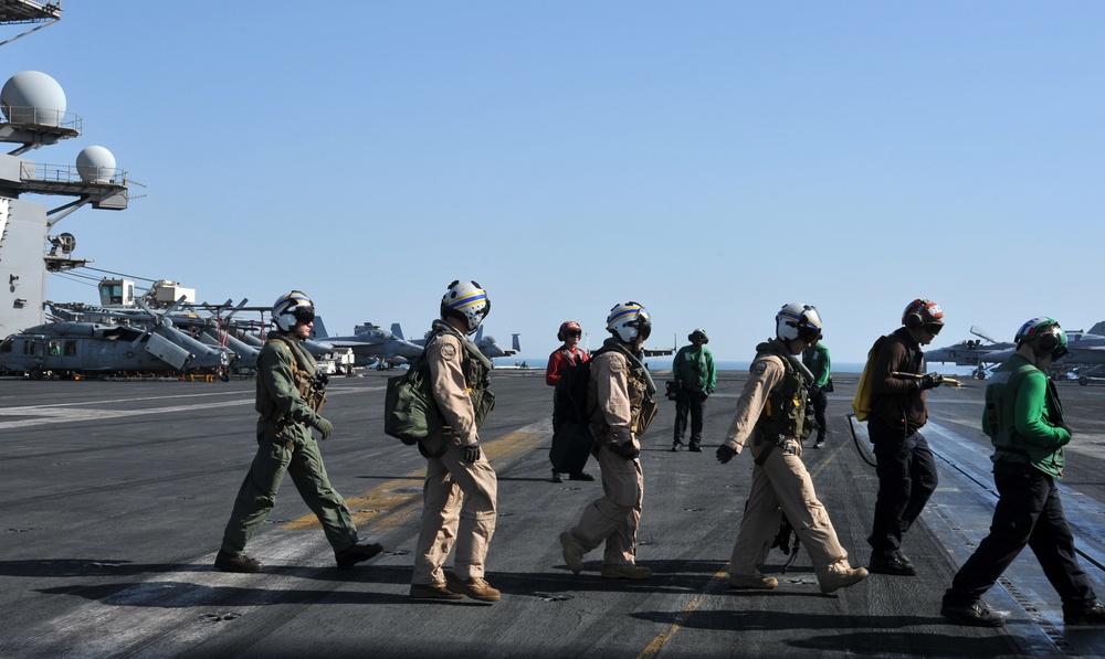 USS George H.W. Bush flight operations