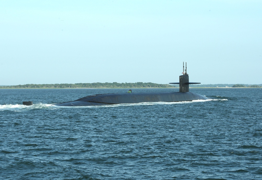 USS Wyoming returns to Naval Submarine Base Kings Bay