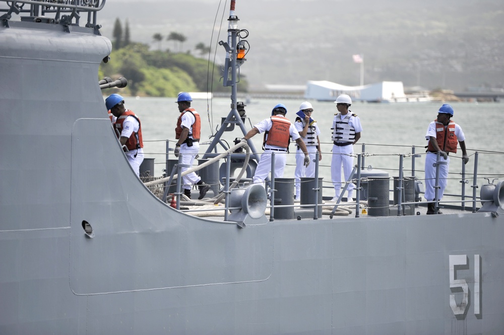 Ships depart, sea phase Rim of the Pacific (RIMPAC) Exercise 2014