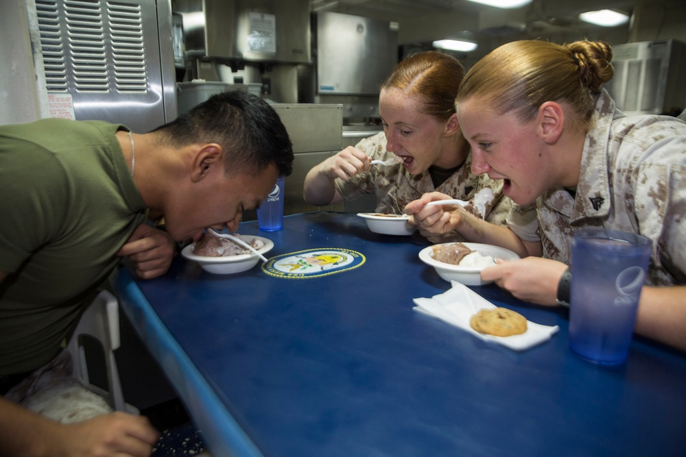 Mesa Verde Marines and Sailors enjoy ice cream social