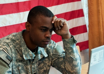173rd Airborne Brigade paratrooper keeps paperwork moving in Poland