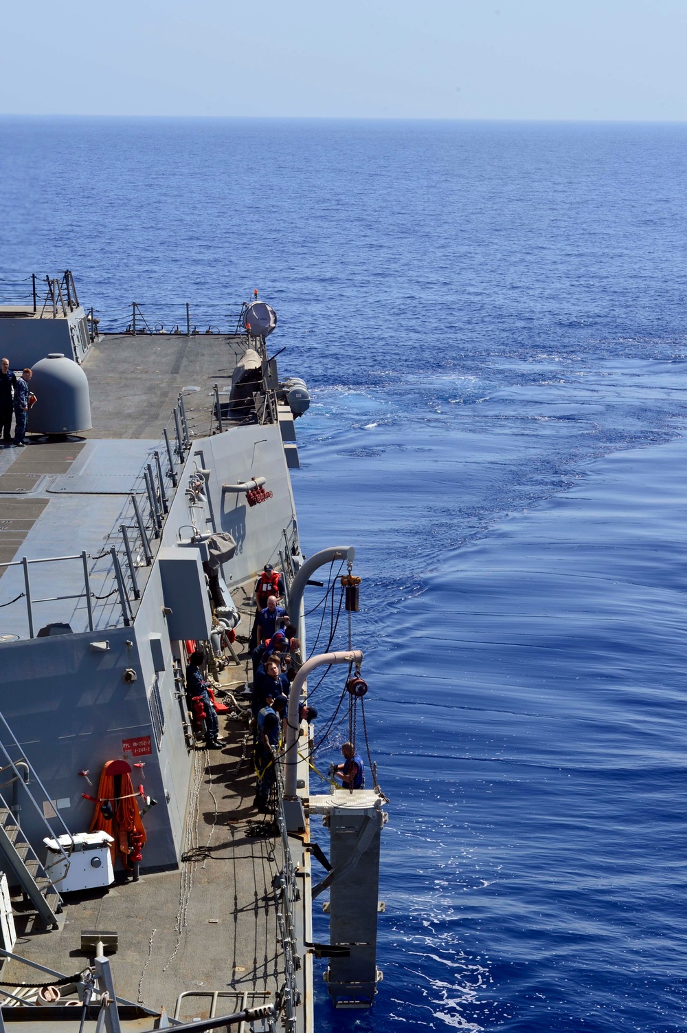 USS Nitze transits the Suez Canal