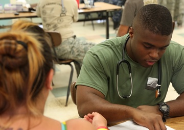 Service members provide medical, dental, optical care during IRT Tropic Care 2014