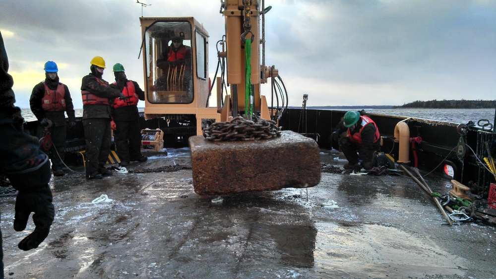 USCGC Buckthorn, 5,000 pound rock