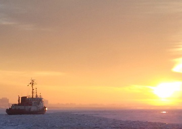 Katmai Bay breaking ice in St. Marys River