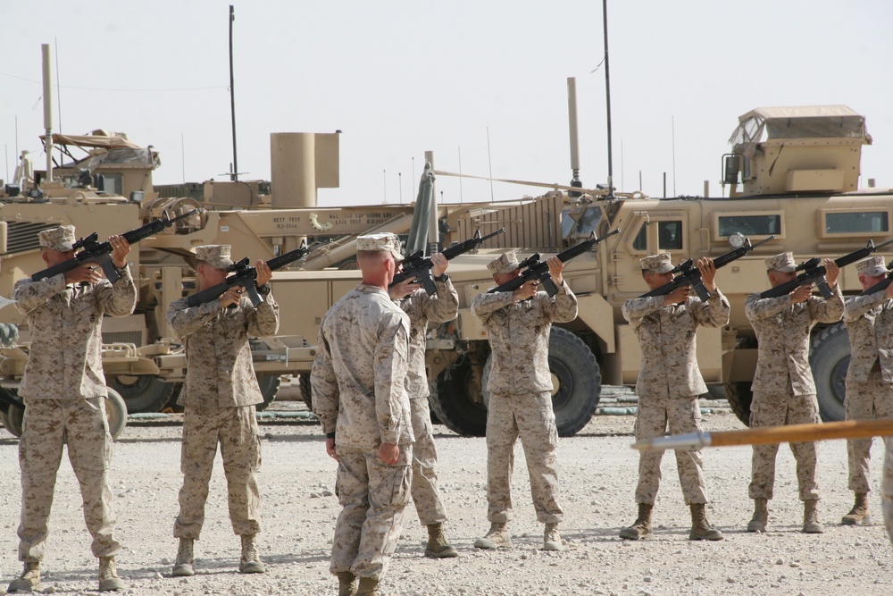 2nd Combat Engineer Battalion honors fallen Marines during memorial ceremony in Afghanistan