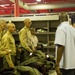 Marine recruits fitted for uniforms on Parris Island