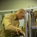 Marine recruits fitted for uniforms on Parris Island