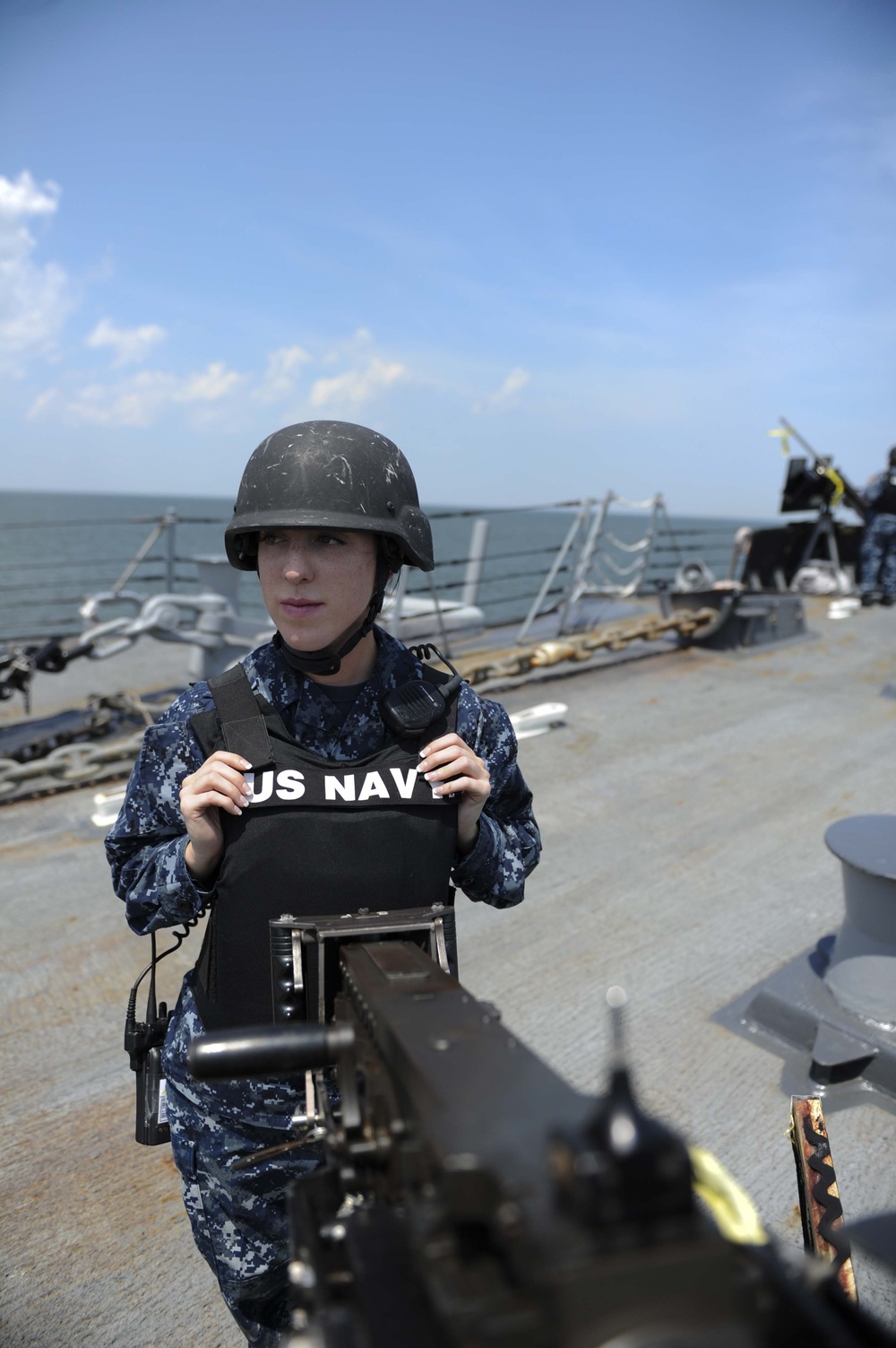 USS Forrest Sherman sea and anchor detail