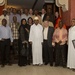 Attendees of an Iftar dinner pose for a group photo July 7, 2014, at the Kempinski Hotel, Djibouti