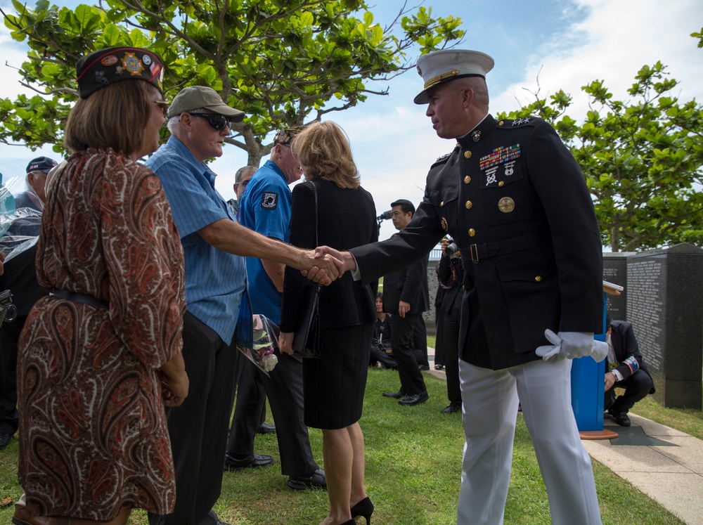 Kennedy, Wissler attend Battle of Okinawa memorial ceremony
