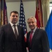 Hagel meets Latvian defense minister at the Pentagon