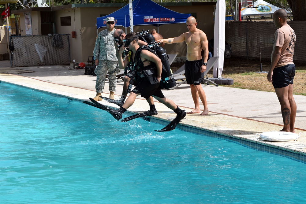 Engineer Dive Detachment in Pool