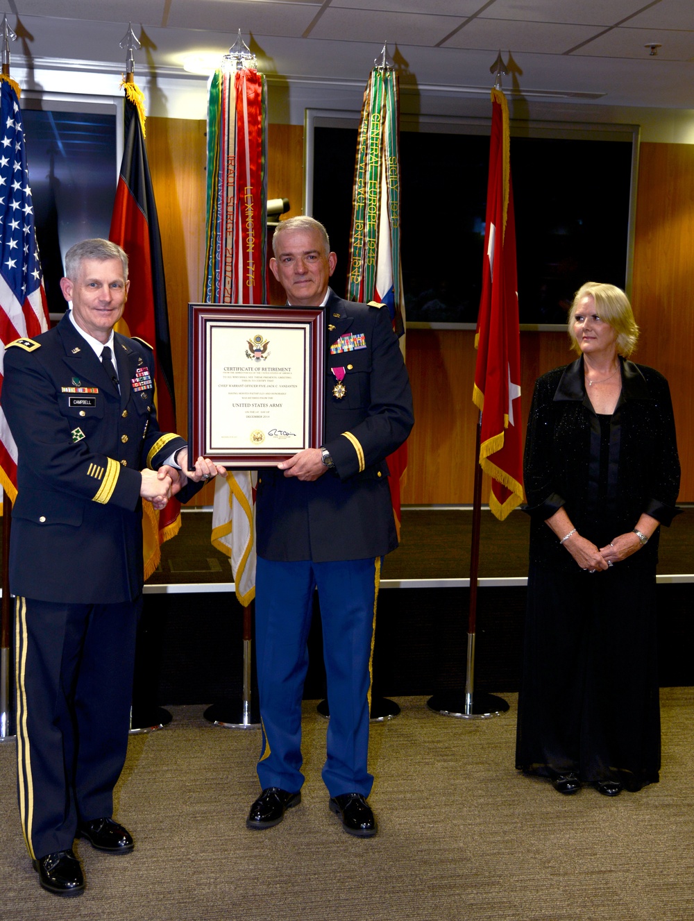 Chief Warrant Officer 5 Jack Van Zanten retires