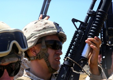 Marines conduct less than lethal training in preparation for South America transit