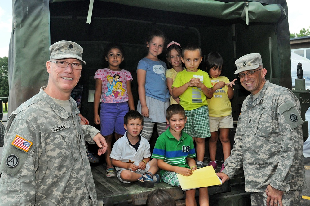 Army Reserve soldiers roll out to local ‘Touch A Truck’ event