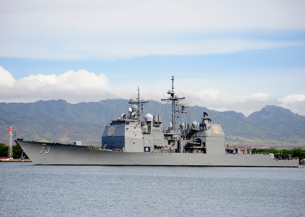 RIMPAC 2014 ships departs for sea phase