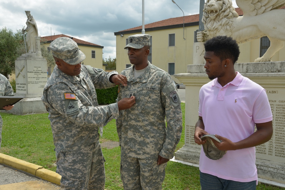 Promotion ceremony for Sgt. Maj. Anthony S. Harris Sr.