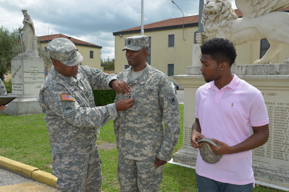 Promotion ceremony for Sgt. Maj. Anthony S. Harris Sr.