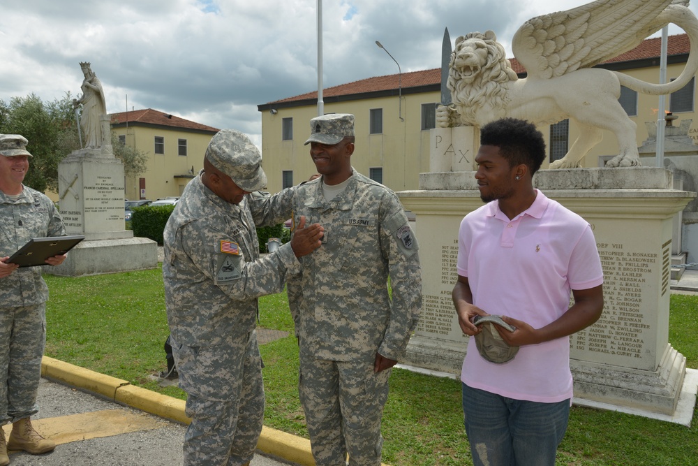 Promotion ceremony for Sgt. Maj. Anthony S. Harris Sr.