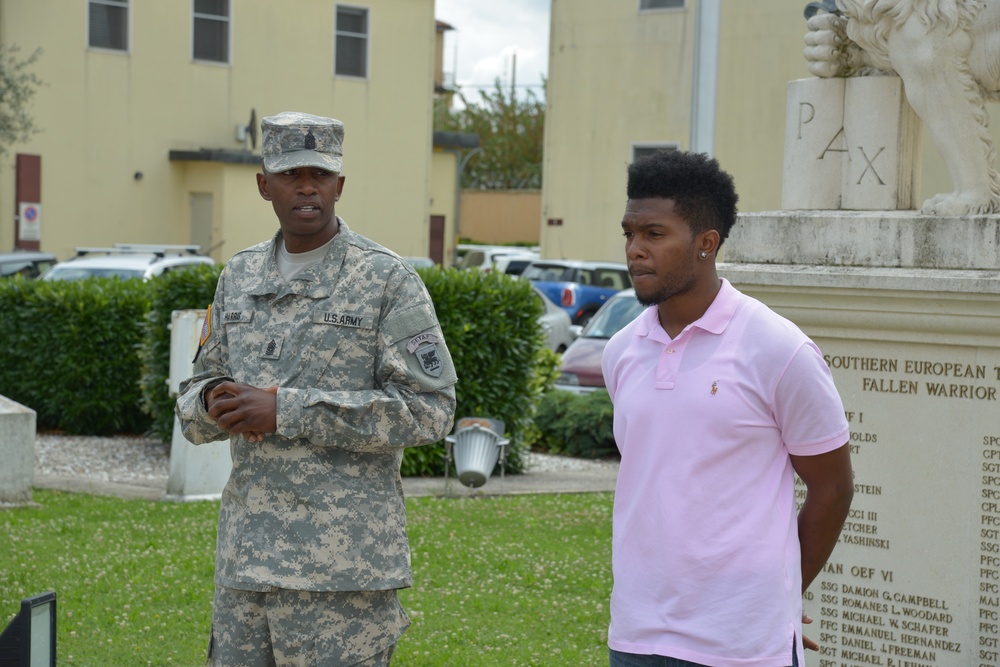 Promotion ceremony for Sgt. Maj. Anthony S. Harris Sr.