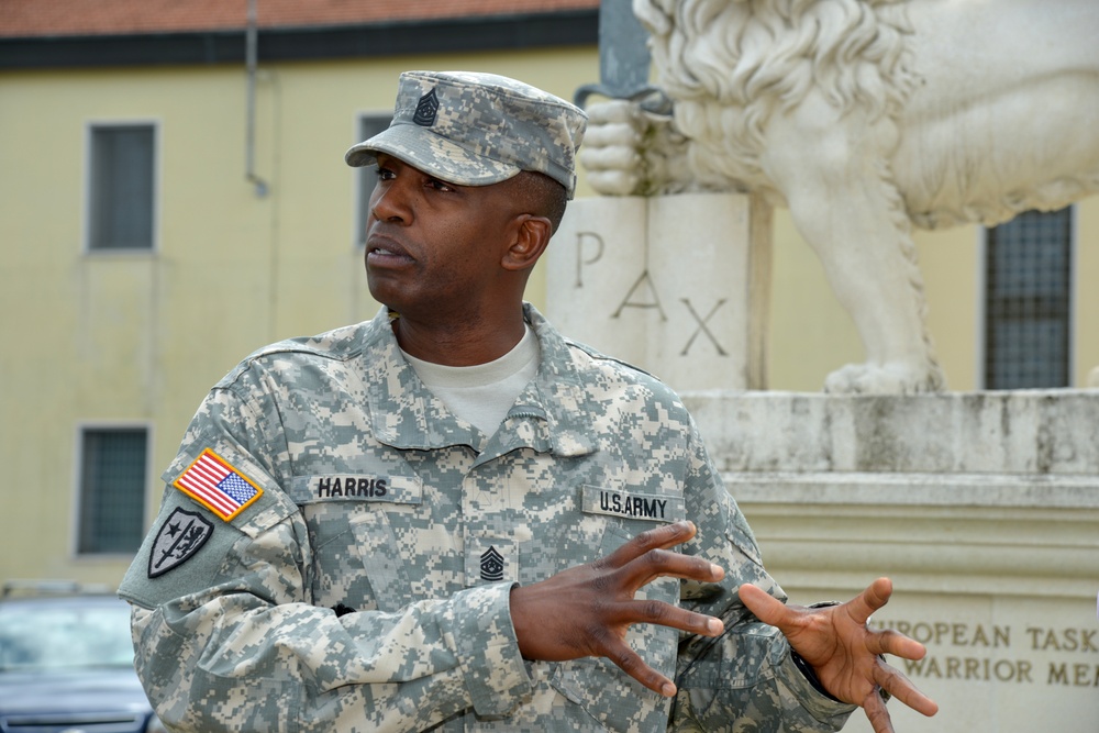 Promotion ceremony for Sgt. Maj. Anthony S. Harris Sr.