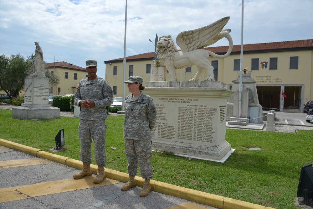 Award ceremony for Capt. Amy M. Granados