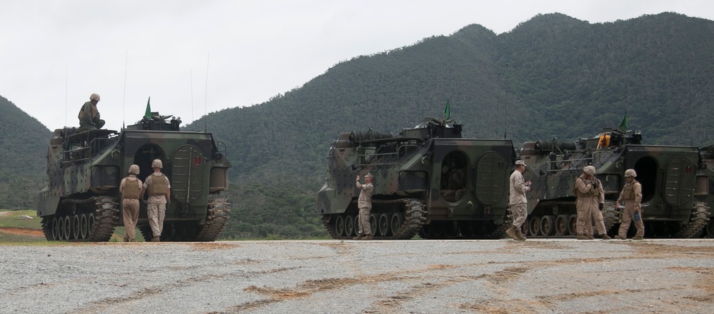 Mounted weapons provide added firepower to AAVs